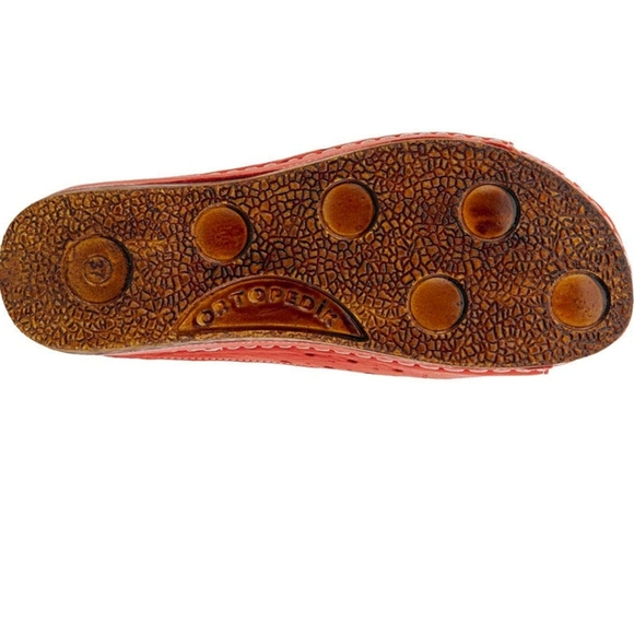 ❣️ - Spring Step Women's Flowerchild Slide Sandal Red EU 36/ US 6Spring Step … - Picture 4 of 5